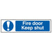 Scan Fire Door Keep Shut - PVC Sign 200 x 50mm Scan - Town Tools