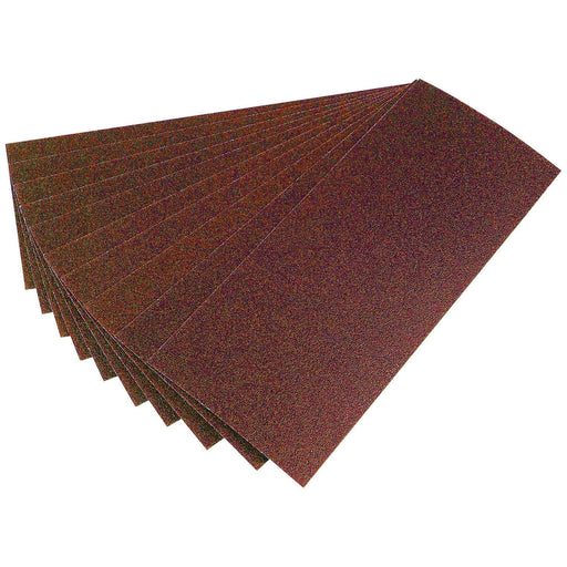 Draper Aluminium Oxide Sanding Sheets, 280 x 115mm, 60 Grit (Pack of 10) 59105 Draper - Town Tools 