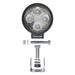 Osram LEDriving ROUND VX80-WD, LED driving lights for near field/close-range lig Osram - Town Tools 