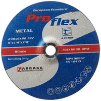 Connect Abracs Metal Grinding Discs 230mm x 6.0mm 25pc 32195