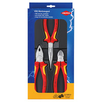 KNIPEX 00 20 12 VDE Electro Set, 3 Part - 00 20 12