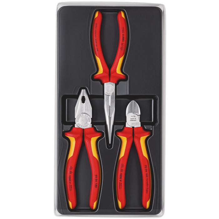 KNIPEX 00 20 12 VDE Electro Set, 3 Part - 00 20 12
