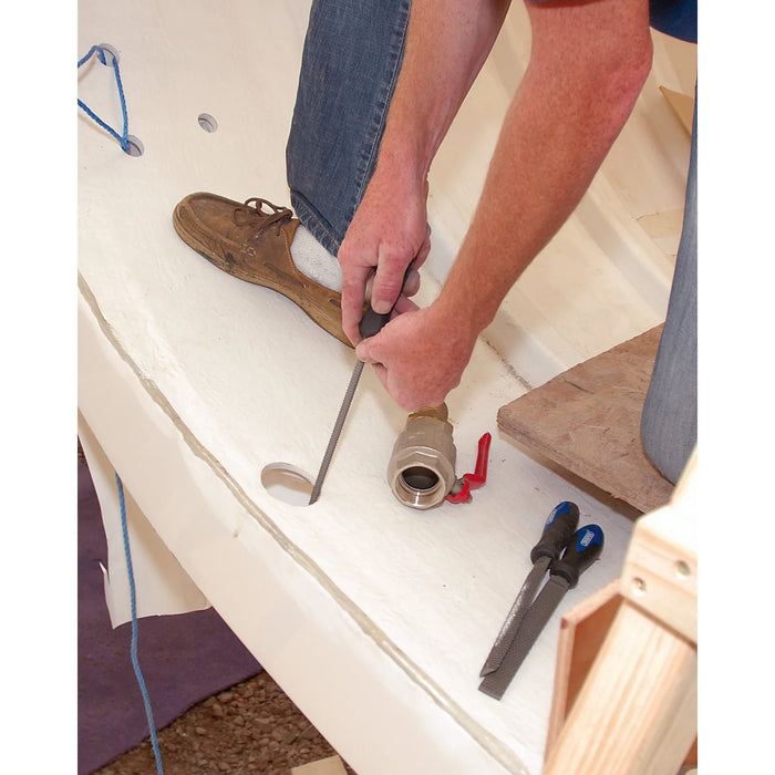 Draper Soft Grip Engineers Round Cabinet Rasp, 200mm - 8106B