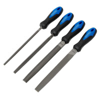 Draper Soft Grip Engineers File Set, 200mm (4 Piece) - 8106B/4