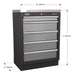 Sealey Modular 5 Drawer Cabinet 680mm APMS59 Sealey - Town Tools 
