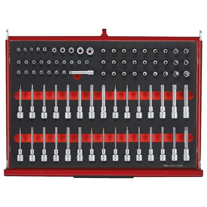 Teng Tools 26" PRO35™ roller cabinet FOAM tool kit 335 pieces red Town Tools - Town Tools