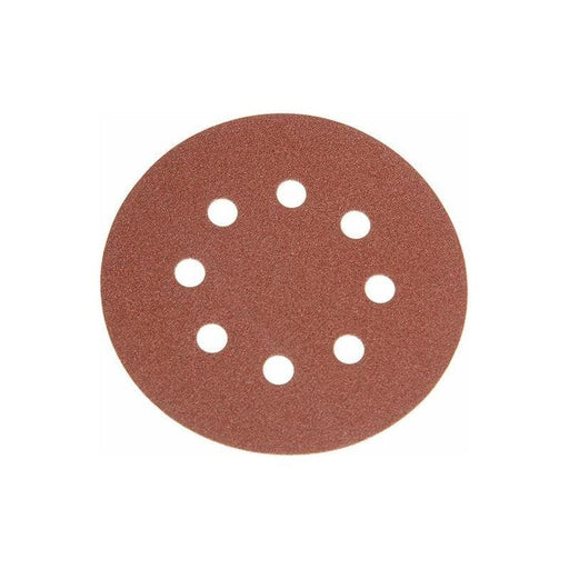 Faithfull Hook & Loop Sanding Disc DID3 Holed 125mm x 80G (Pack 25) Faithfull - Town Tools
