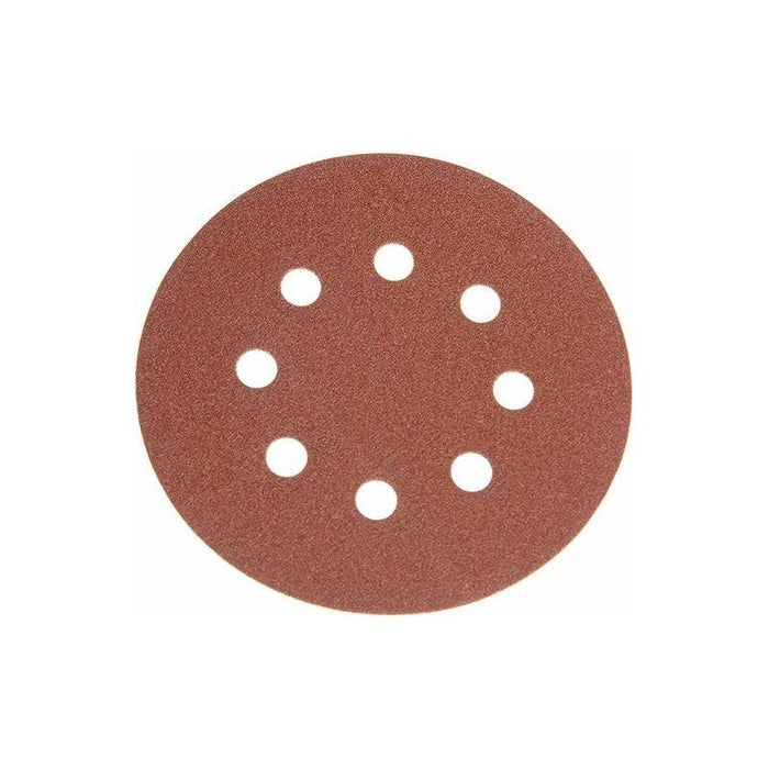 Faithfull Hook & Loop Sanding Disc DID3 Holed 125mm x 80G (Pack 25) Faithfull - Town Tools