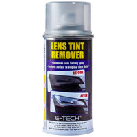 E-Tech Light Lenses Lens Tint Remover Spray Glass Plastic Car Motorbike 150ml