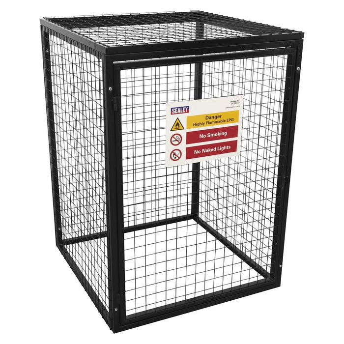 Sealey Safety Cage 4 x 47kg Gas Cylinders GCSC447 Sealey - Town Tools 