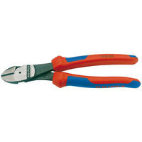 Draper Knipex 74 22 200 High Leverage Diagonal Side Cutter with 12&deg; Head, 20