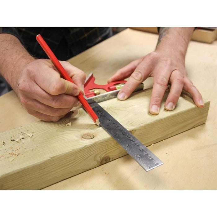 Faithfull Combination Square 300mm (12in) Faithfull - Town Tools