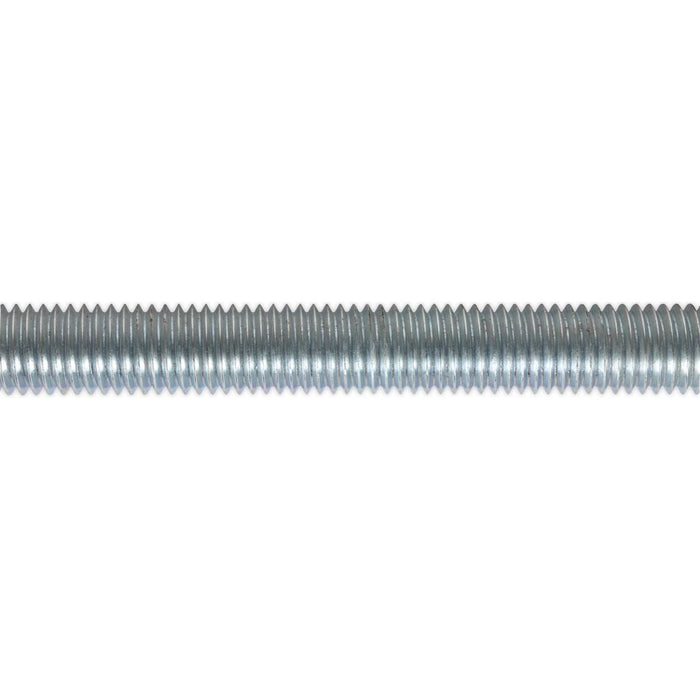 Sealey Studding M12 x 1m Zinc Pack of 5 STUD12 Sealey - Town Tools 