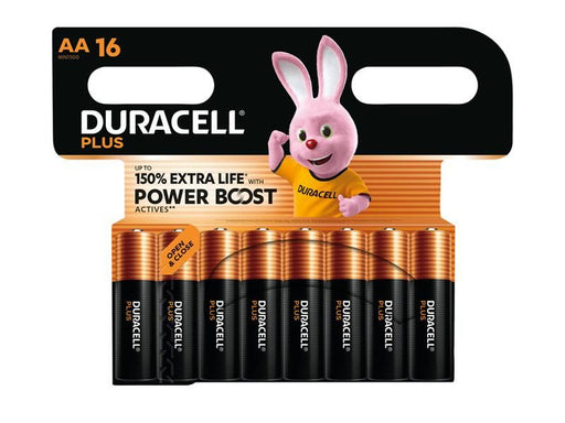 Duracell AA Cell Plus with Power Boost Batteries (Pack 16) Duracell - Town Tools