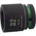 Sealey 3/4"Dr Impact Socket 32mm (Dark Green Coded Ring)