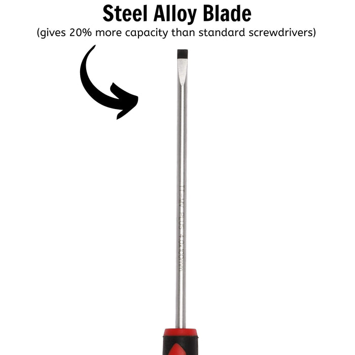 Teng Tools Flat Screwdriver 0.8 x 4.0 x 100mm S Teng Tools - Town Tools 