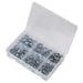 Sealey Zinc Plated O-Clip Double Ear Assortment 140pc AB044DE Sealey - Town Tools 