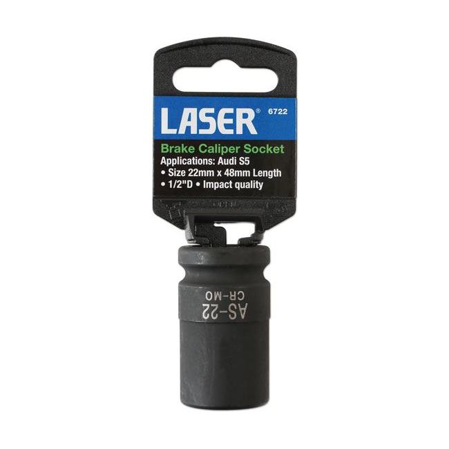 Laser Brake Caliper Socket 1/2"D 22mm 6722 Laser - Town Tools 