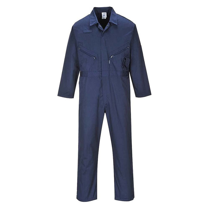 Portwest Polycotton Zip Coverall - Navy - XXXX Large (Regular) Portwest - Town Tools 