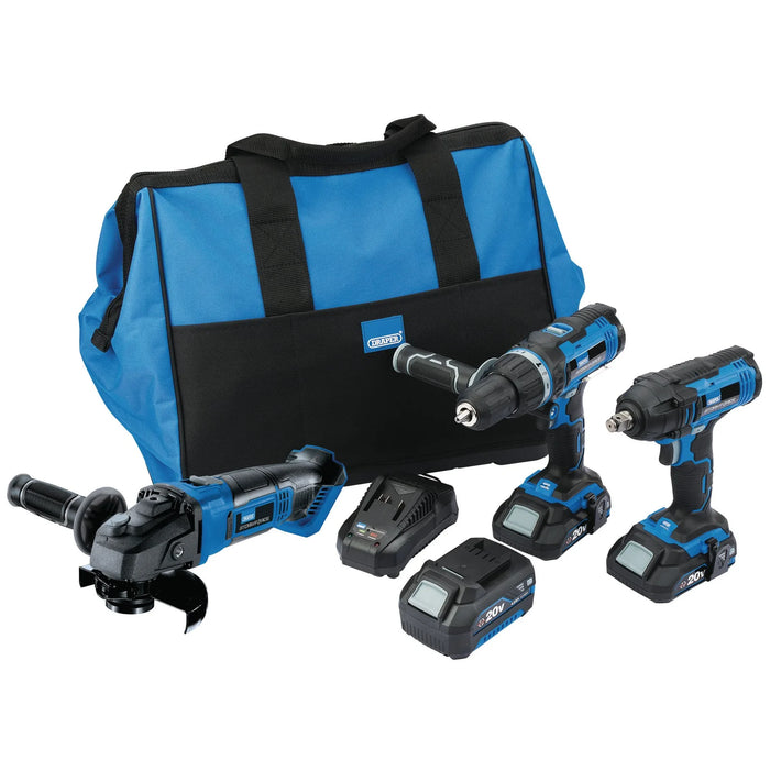 Draper Storm Force® 20V Cordless Mega Kit (8 Piece) - PTK20VF/G