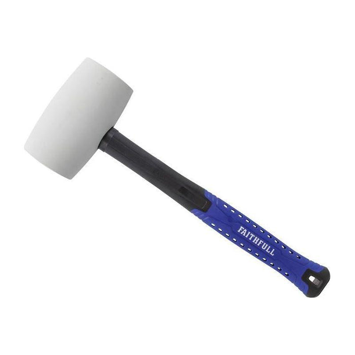 Faithfull White Fibreglass Mallet 32oz Faithfull - Town Tools
