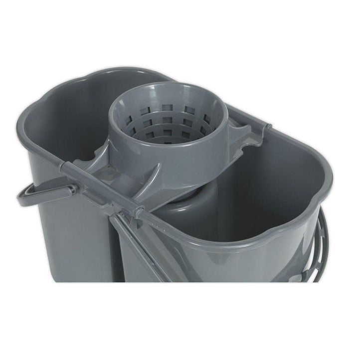 Sealey Mop Bucket 15L 2 Compartment BM07 Sealey - Town Tools 