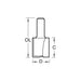 Trend 4/5 x 1/2 TCT Two Flute Cutter 19.1 x 25mm Trend - Town Tools