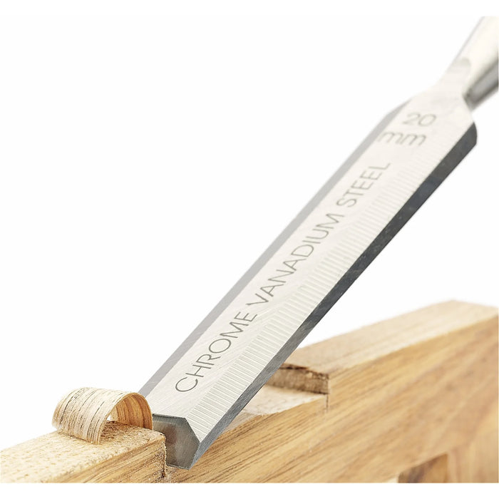 Draper Expert Soft Grip Bevel Edge Wood Chisel Set, 150mm (3 Piece) - DWCSG3