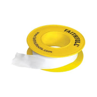 Faithfull P.T.F.E Gas Tape 12mm x 5m White (Pack 10)