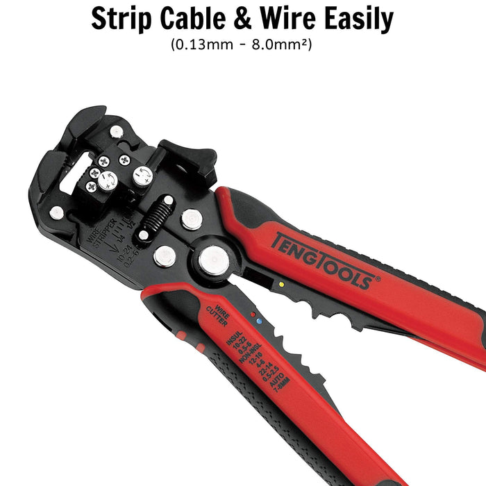 Teng Tools Ratcheting Wire Stripping Plier Teng Tools - Town Tools 