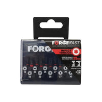 Forgefix ForgeFast TORX® Compatible Impact Bit Set, 12 Piece