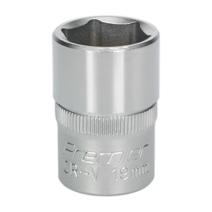 Sealey WallDrive Socket 19mm 1/2"Sq Drive S1219 Sealey - Town Tools 