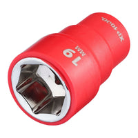 Draper XP1000 VDE Socket, 3/8" Sq. Dr., 19mm