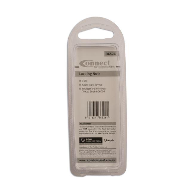 Connect Trim Locking Nut - for Toyota 10pc 36526 Tool Connection - Town Tools 