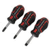 Sealey Premier Premier GripMAX Stubby Screwdriver Set 3pc AK4328 Sealey Premier - Town Tools 