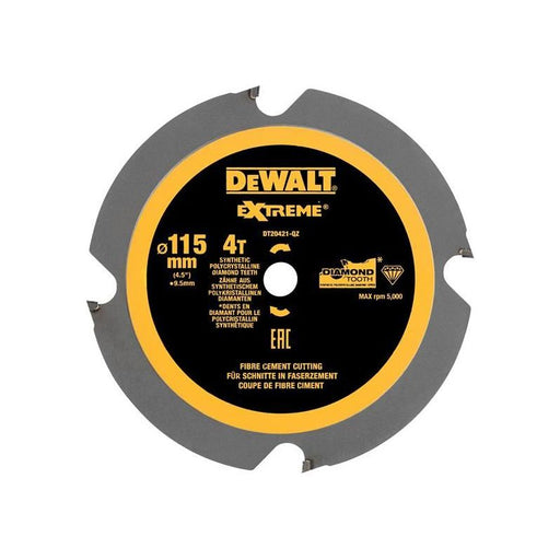 Dewalt Power Tools DT20421 PCD Circular Saw Blade 115 x 9.5mm x 4T DeWALT Power Tools - Town Tools