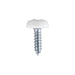 Sealey Numberplate Screw Plastic Enclosed Head 4.8 x 18mm White Pack of 50 PTNP1 Sealey - Town Tools 