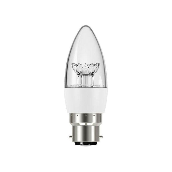 Energizer® LED BC (B22) Clear Candle Dimmable Bulb, Warm White 470 lm 5.9W Energizer® - Town Tools