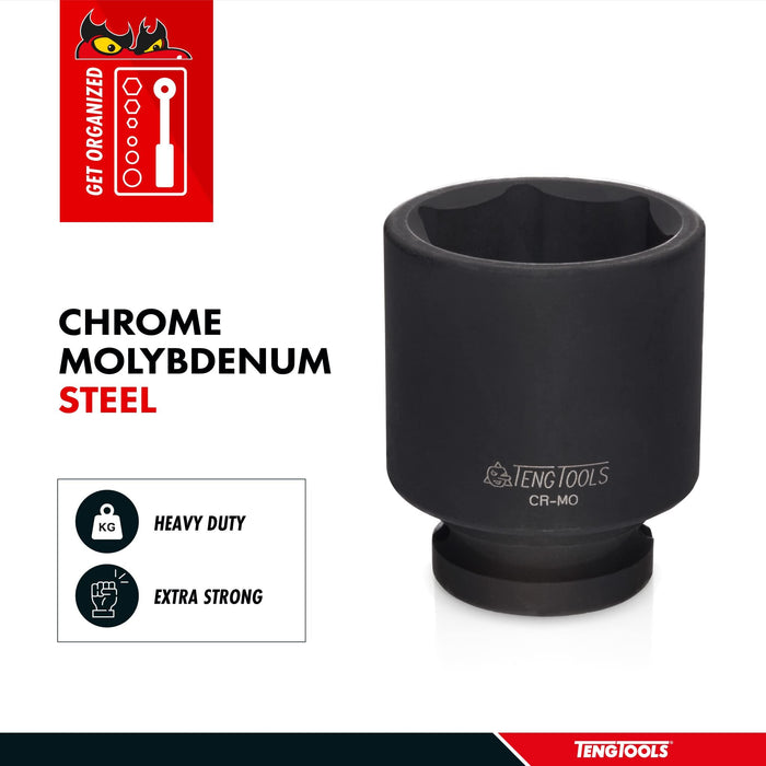 Teng Tools 1/2" Stubby Impact Socket DIN Metric 16mm Teng Tools - Town Tools 