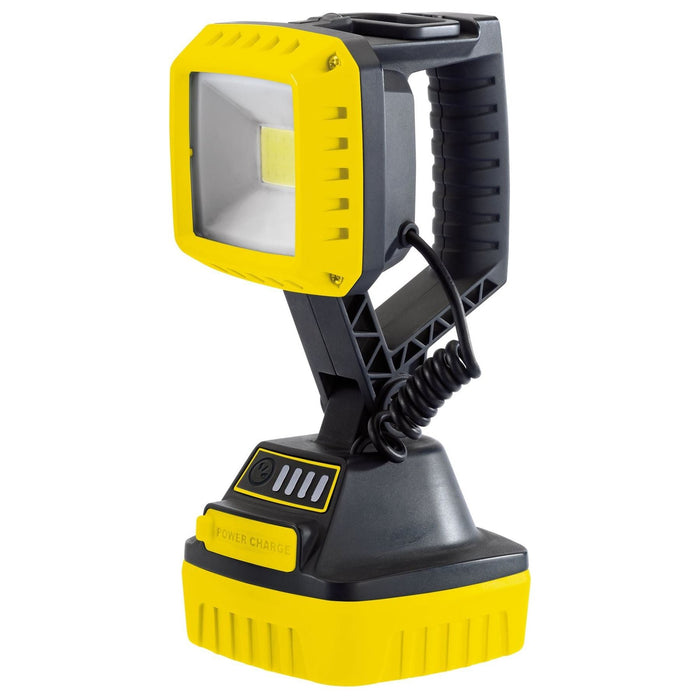 Draper COB LED Rechargeable Worklight, 10W, 1,000 Lumens, Yellow, 4 x 2.2Ah Batt Draper - Town Tools 