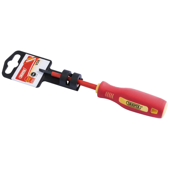 Draper Fully Insulated Plain Slot Screwdriver, 2.5 x 75mm - 952