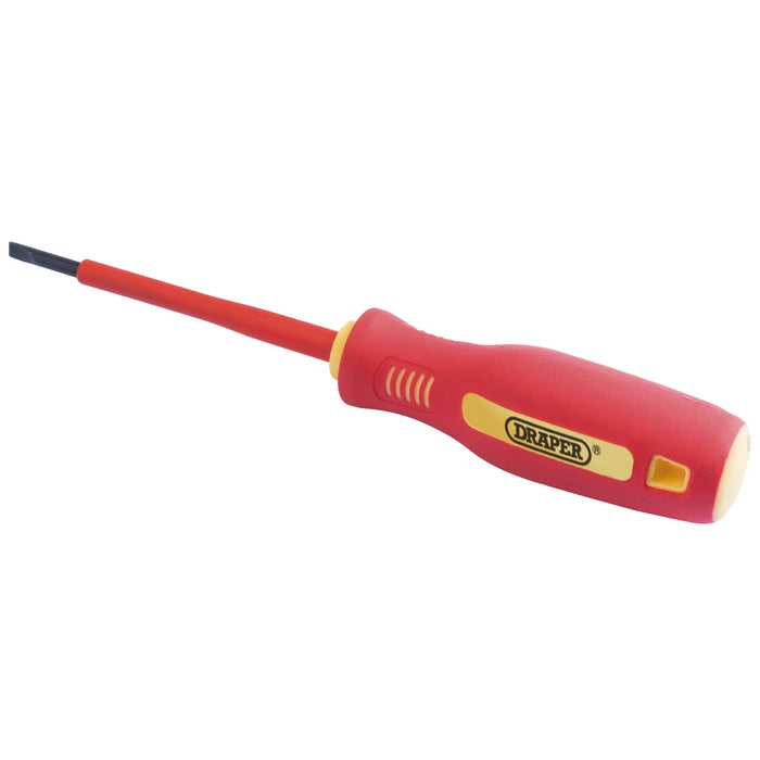 Draper Fully Insulated Plain Slot Screwdriver, 3 x 75mm - 952