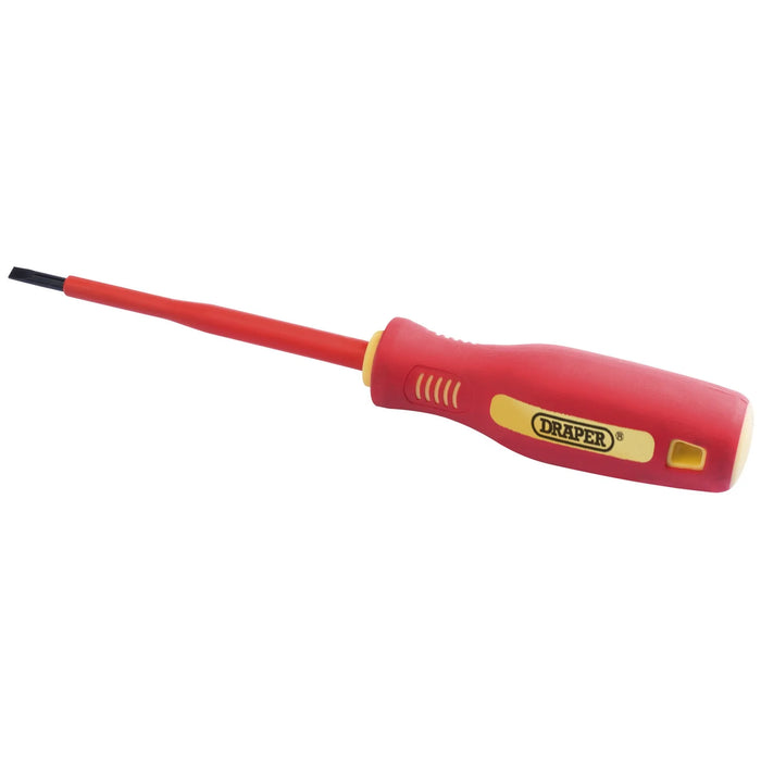 Draper Fully Insulated Plain Slot Screwdriver, 4 x 100mm - 952