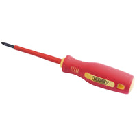 Draper Fully Insulated Soft Grip Cross Slot Screwdriver, x (Sold Loose) 0-2