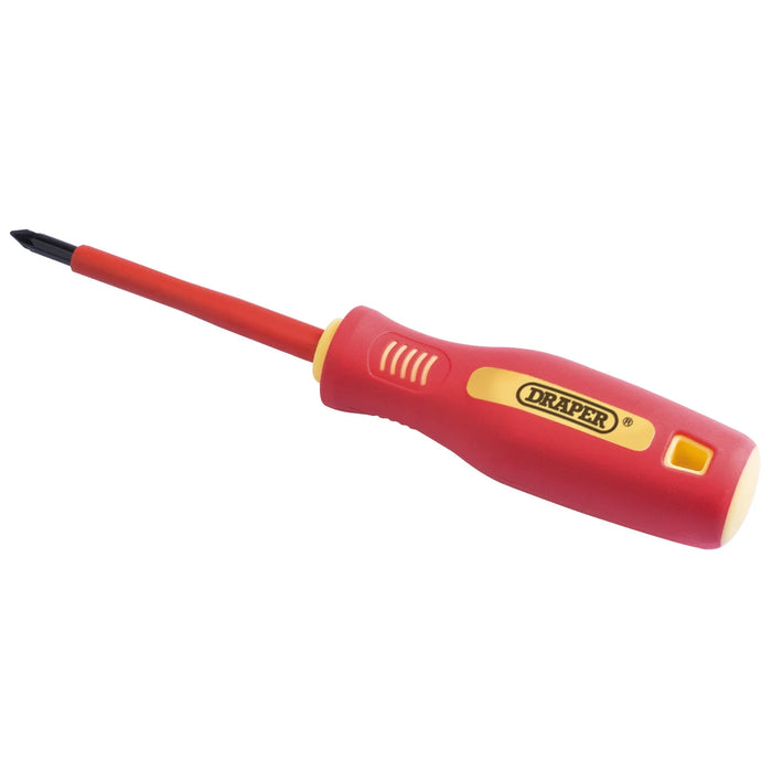 Draper Fully Insulated Soft Grip Cross Slot Screwdriver, x (Sold Loose) 0-2