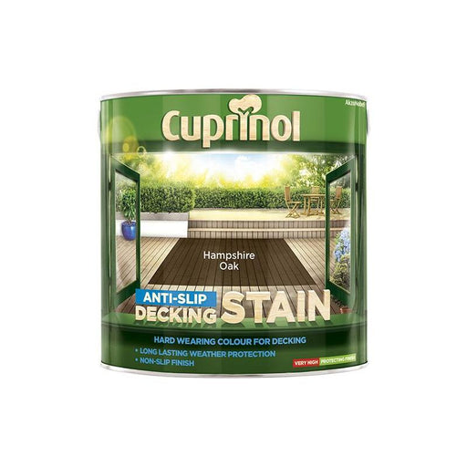 Cuprinol Anti-Slip Decking Stain Hampshire Oak 2.5 litre Cuprinol - Town Tools
