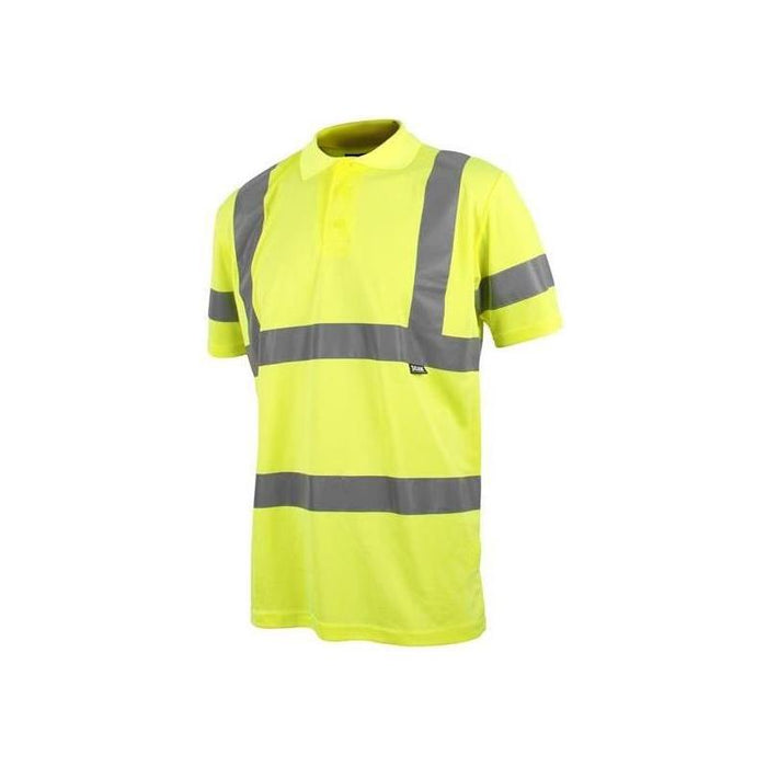 Scan Hi-Vis Polo Shirt Yellow - L (42in) Scan - Town Tools