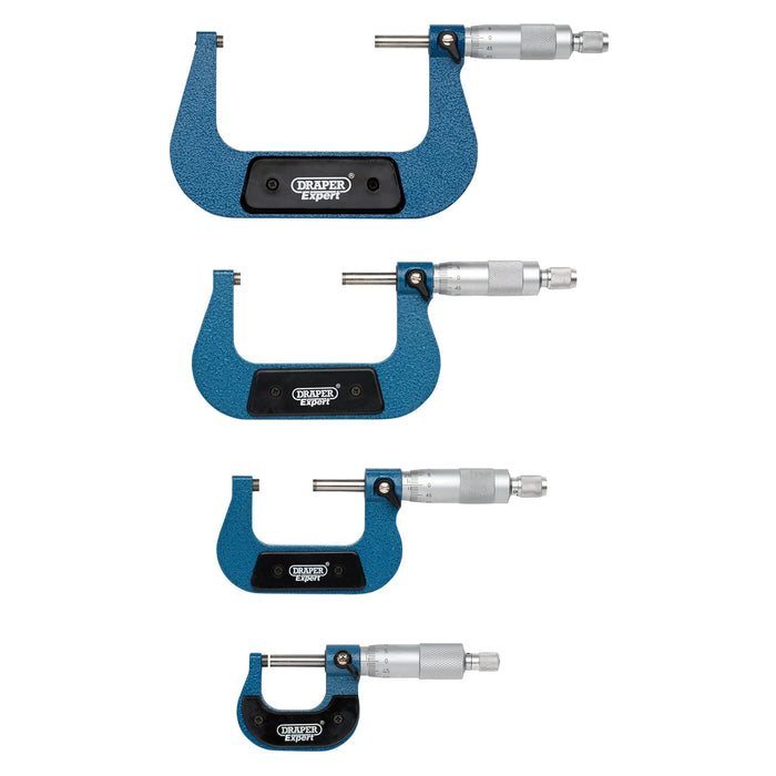 Draper Expert Metric External Micrometer Set (4 Piece) - PEM/4
