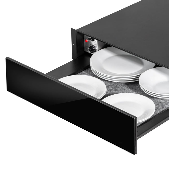 Baridi Integrated Warming Drawer 60cm - Black DH201