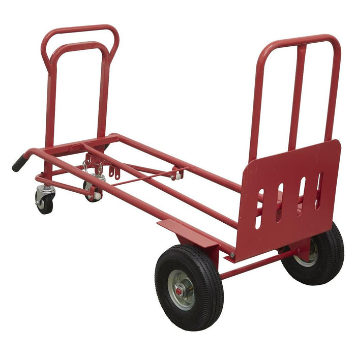 Sealey Sack Truck 3-in-1 with Pneumatic Tyres 250kg Capacity CST989